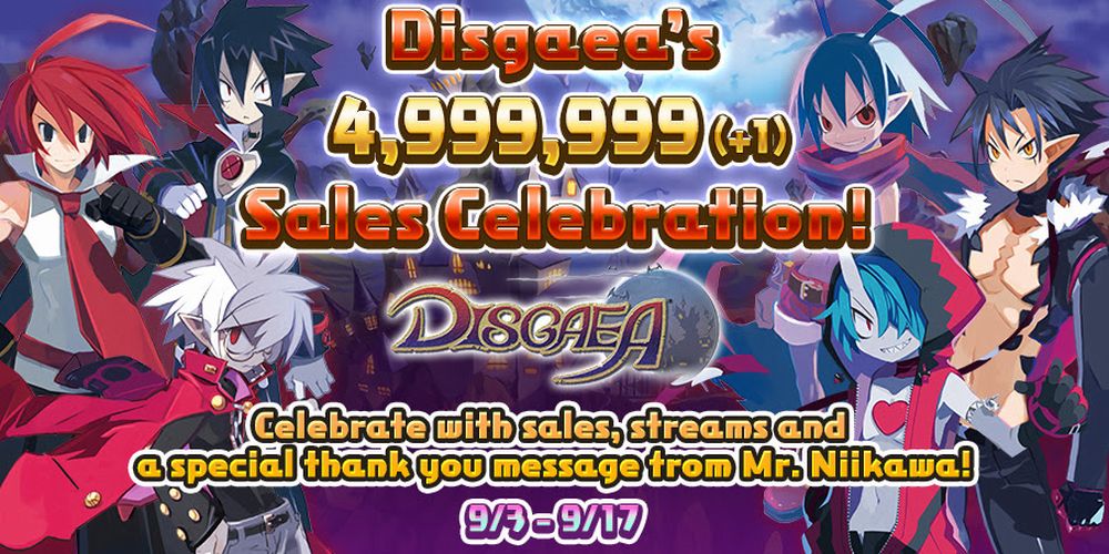 Disgaea celebra 5 milioni di copie vendute!